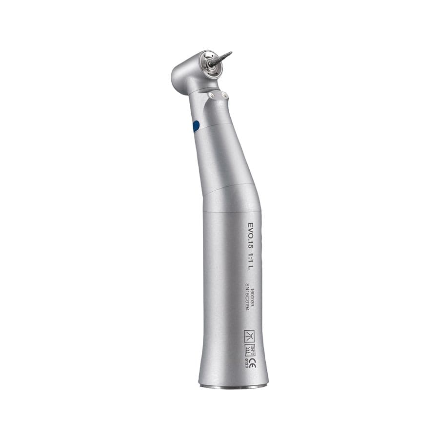 Bien-Air EVO.15 Classic E-Type Contra Angle 1:1L Low Speed Electric Handpiece, Push Button, Fiber Optic, 1600939-001 thumbnail 2