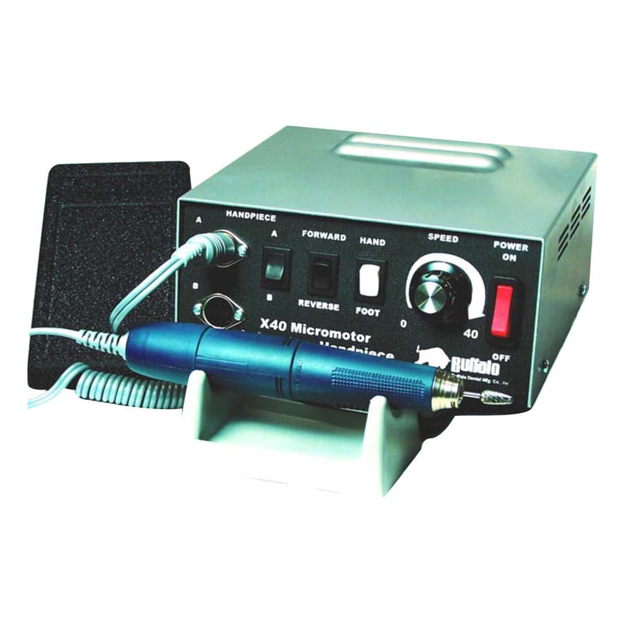 Buffalo Dental X40 Electric Lab Handpiece System, 120V AC, Complete Kit (Console + 40,000 rpm Handpiece + Foot Control), 38085 thumbnail 9