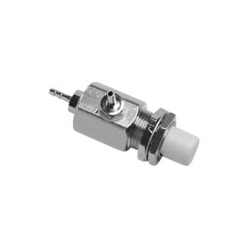DCI International 7031 Gray 2-Way Momentary Push Button Valve, Normally Closed, Panel-Mount 15/32-32 Thread thumbnail 2