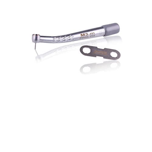 Microtech Dentex Mini Head High-Speed Handpiece, Non-Optic, Push Button, 3-Port Water, Fixed End M3-M - Microtech - Dentex Mini Head Handpiece Non-Optic Push Button - Image 1