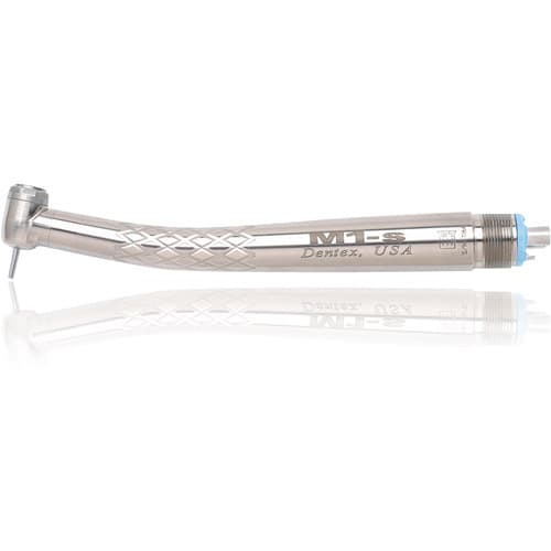 Microtech Dentex High-Speed Handpiece, Single Port, Standard Head, Push Button, Fixed Back, M1-S - Microtech - Dentex Handpiece Single Port Standard Head Push Button - Image 1