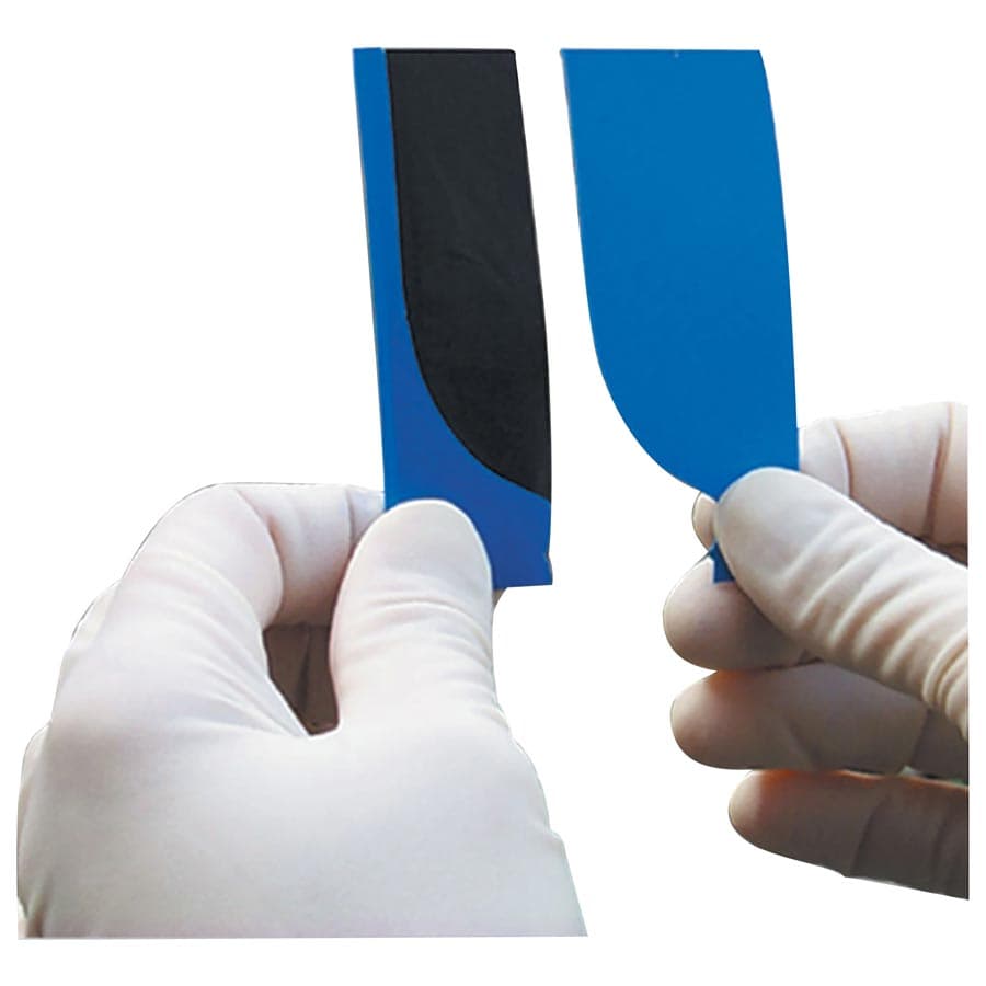 TrollFoil Pre-Mounted Double-Sided Articulating Foil, 8 Microns, Blue, 3" x 3/4", 100/Pk, 12000101 thumbnail 10