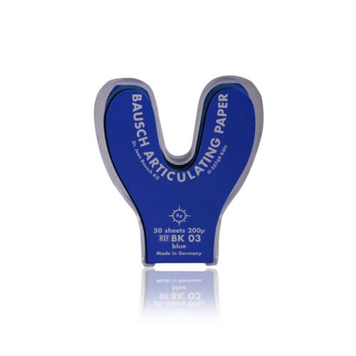 Bausch Articulating Paper, Horseshoe, 200 Microns (0.008"), Blue, 50 Sheets/Box, BK-03 thumbnail 10