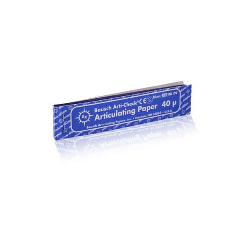 Bausch Arti-Check Micro-Thin Articulating Paper Strips, Straight Booklets, 104 x 20 mm, 40 Microns, Blue, 200/Pk, BK-09 thumbnail 10