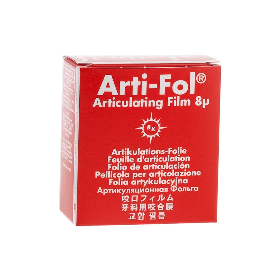 Arti-Fol Ultra Thin Two-Sided Articulating Film, 8 Microns, 22 mm x 20 m, Blue, with Dispenser, BK-27 thumbnail 6