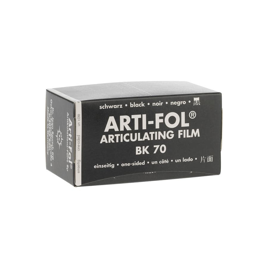 Bausch Arti-Fol 1 Red Articulating Film, Ultra Thin 8 Micron, 75mm x 20m, One-Sided, Dispenser Roll, BK 71 - Arti-Fol 1 Red 75mmX20m - Image 1