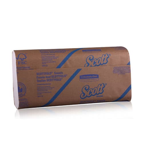 Scott Pro Scottfold Multifold Paper Towels, 2-Ply, White, 9.4" x 12.4", 175/Pkg, 25 Pkgs/Case, 01980 thumbnail 5