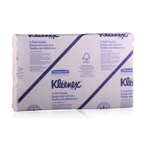 Kleenex C-Fold Paper Towels, 10.125" x 13.15", White, 2400/Case, 01500 thumbnail 2