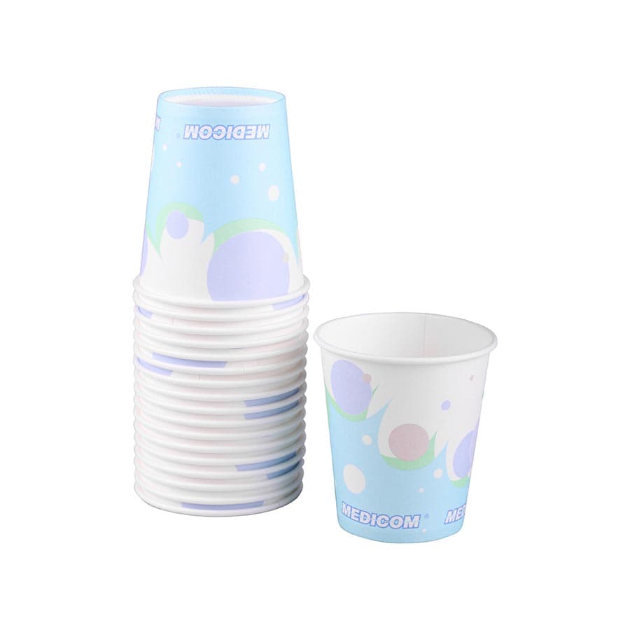 SafeBasics Poly-Coated Paper Cups, 5 oz, Bubbles Design, 1000/Pk, 115-CH thumbnail 6