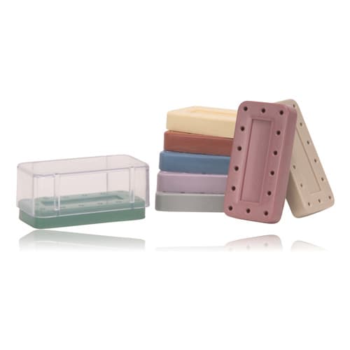 Zirc Magnetic Bur Block Cover, 14-Hole, 1" High Standard, Clear Plastic, 50Z404, 1/Pk thumbnail 11