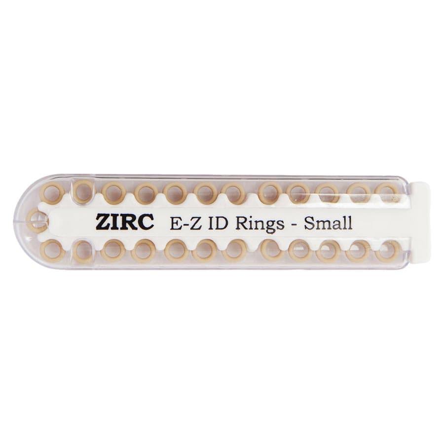 Zirc E-Z ID Instrument Rings, Small, 1/8", Beige, Silicone, Autoclavable, 25/Pkg, 70Z100G thumbnail 3