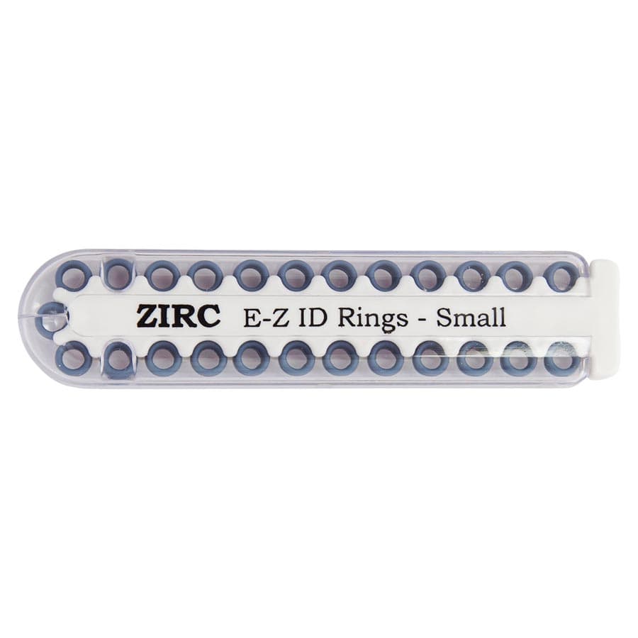 Zirc E-Z ID Rings, Small, Blue, 1/8" Diameter, Refill Pack, 25/Pkg, 70Z100-B thumbnail 3