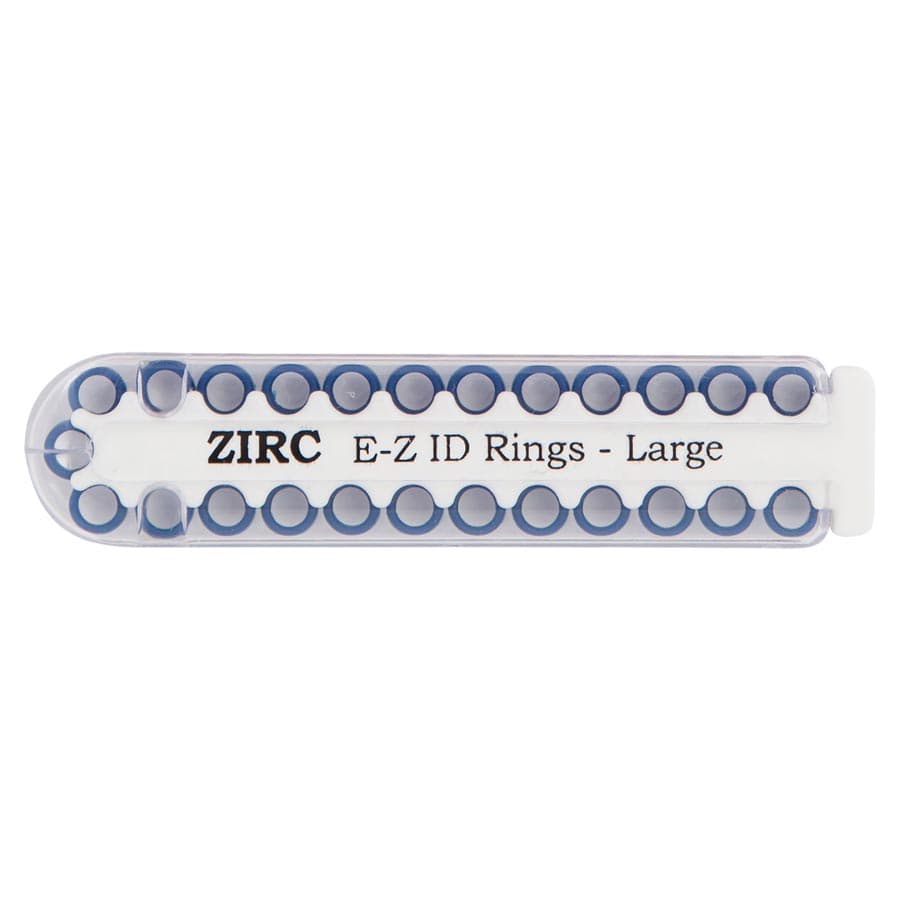 Zirc E-Z ID Instrument Rings, Small, Midnight Blue, 1/8" Diameter, 25/Pack, 70Z100-T thumbnail 3