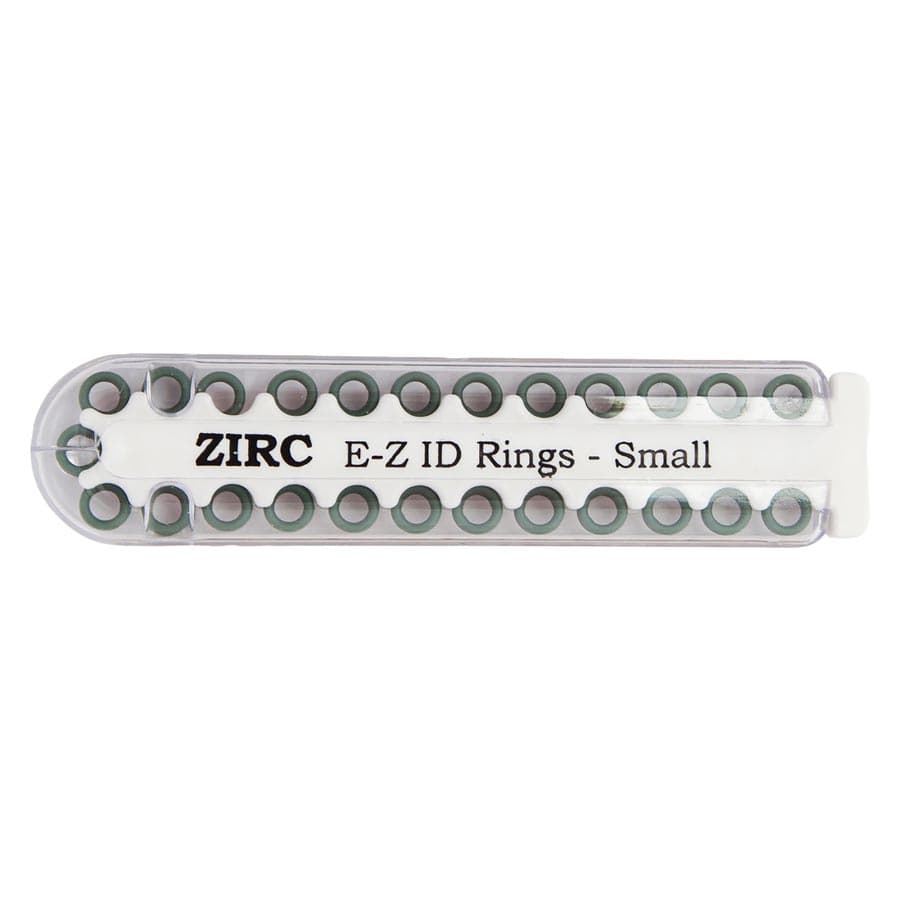 Zirc E-Z ID Rings, Small, Green, 1/8" Diameter, Refill Pack of 25, 70Z100-D thumbnail 2