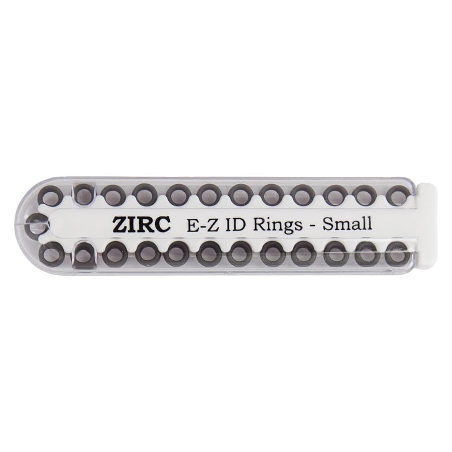Zirc E-Z ID Rings, Small, Gray, 1/8" Diameter, Refill Pack of 25, 70Z100I thumbnail 3