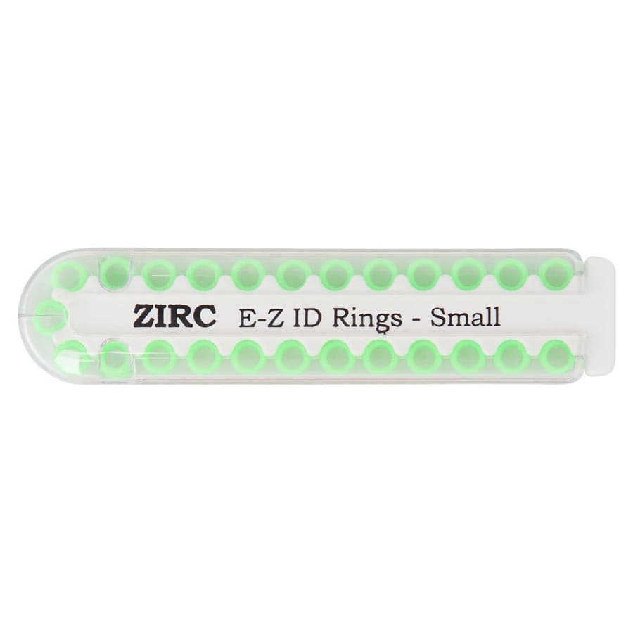 Zirc E-Z ID Instrument Rings, Small, Neon Green, 25/Pkg, 70Z100P thumbnail 5