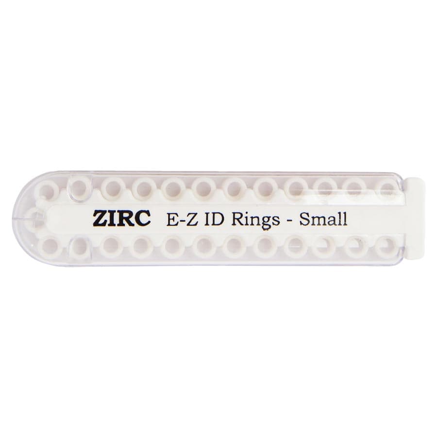 Zirc E-Z ID Rings, Small, White, 1/8" Diameter, 25/Pack, 70Z100A thumbnail 5