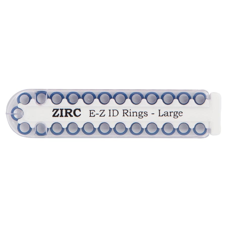 Zirc E-Z ID Instrument Rings, Large, 1/4", Midnight Blue, 25/Pk, 70Z200T thumbnail 6