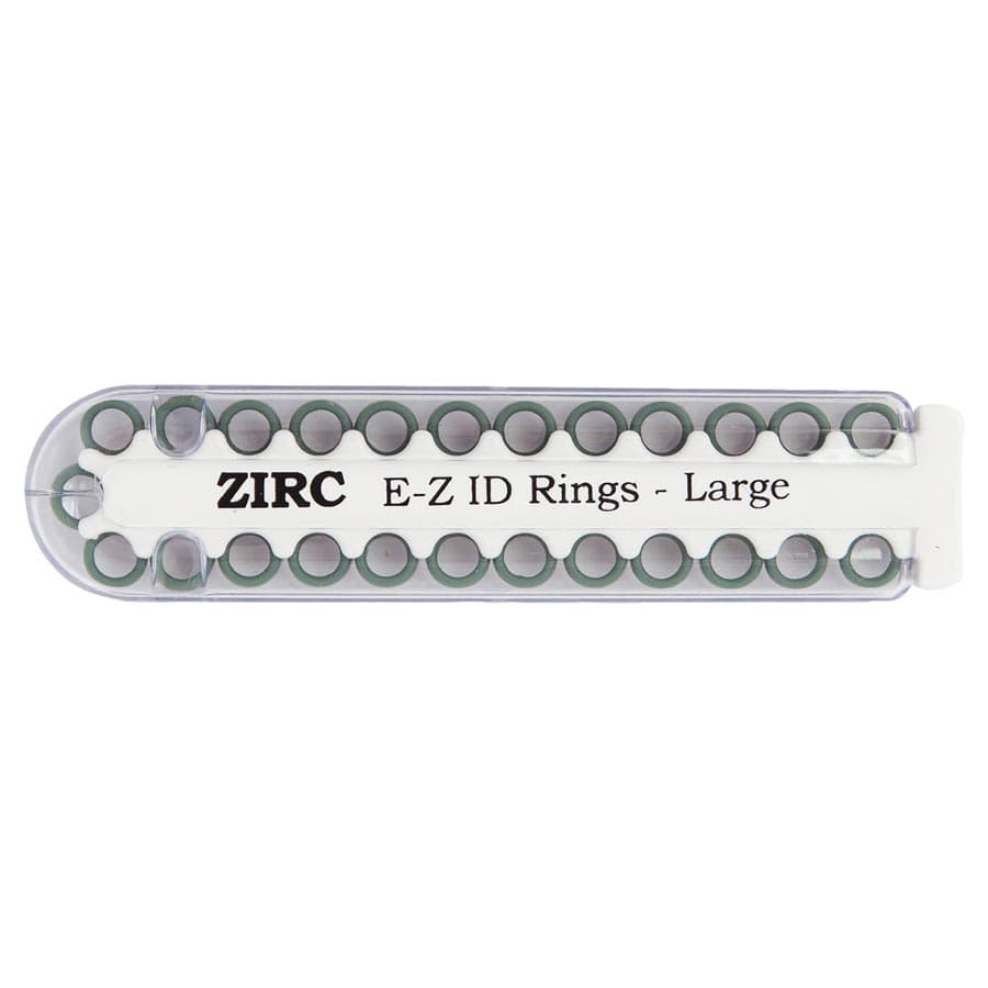 Zirc E-Z ID Rings, Large, Green, 1/4", 25/Pack, 70Z200D thumbnail 3