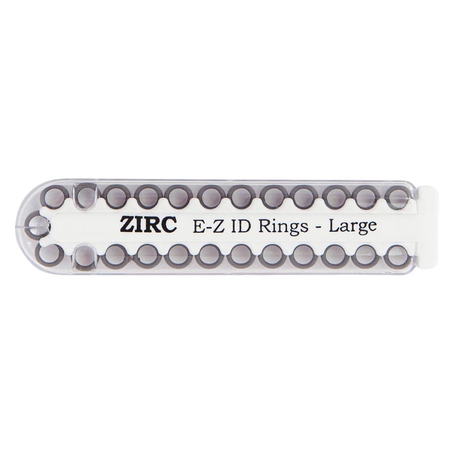 Zirc E-Z ID Instrument Rings, Large, Gray, 1/4", 25/Pk, 70Z200I thumbnail 4