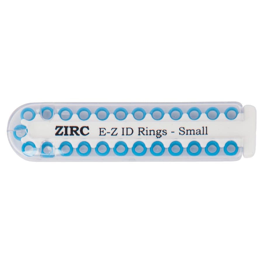 Zirc E-Z ID Instrument Rings, Large, Neon Blue, 1/4", 25/Pk, 70Z200N thumbnail 5