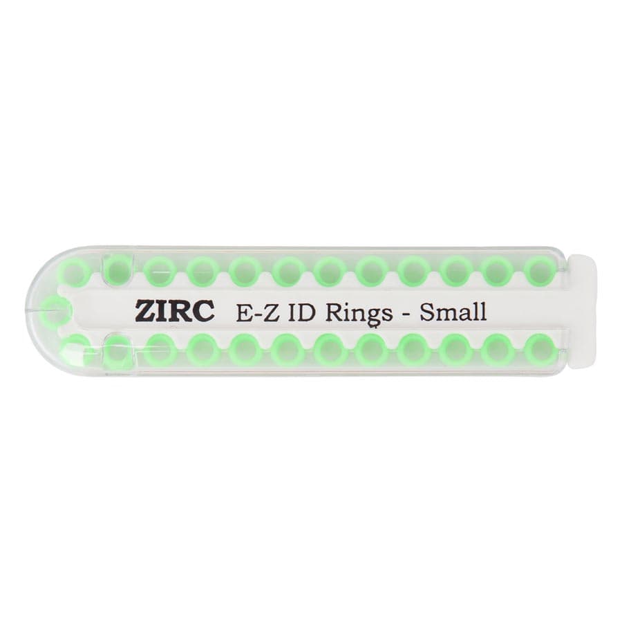 Zirc E-Z ID Instrument Rings, Large, Neon Green, 1/4", 25/Pk, 70Z200P thumbnail 5