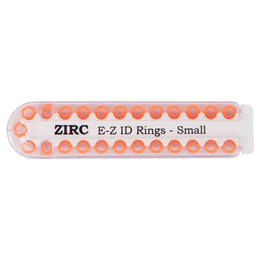Zirc E-Z ID Instrument Rings, Large, Neon Orange, 25/Pk, 70Z200Q thumbnail 5