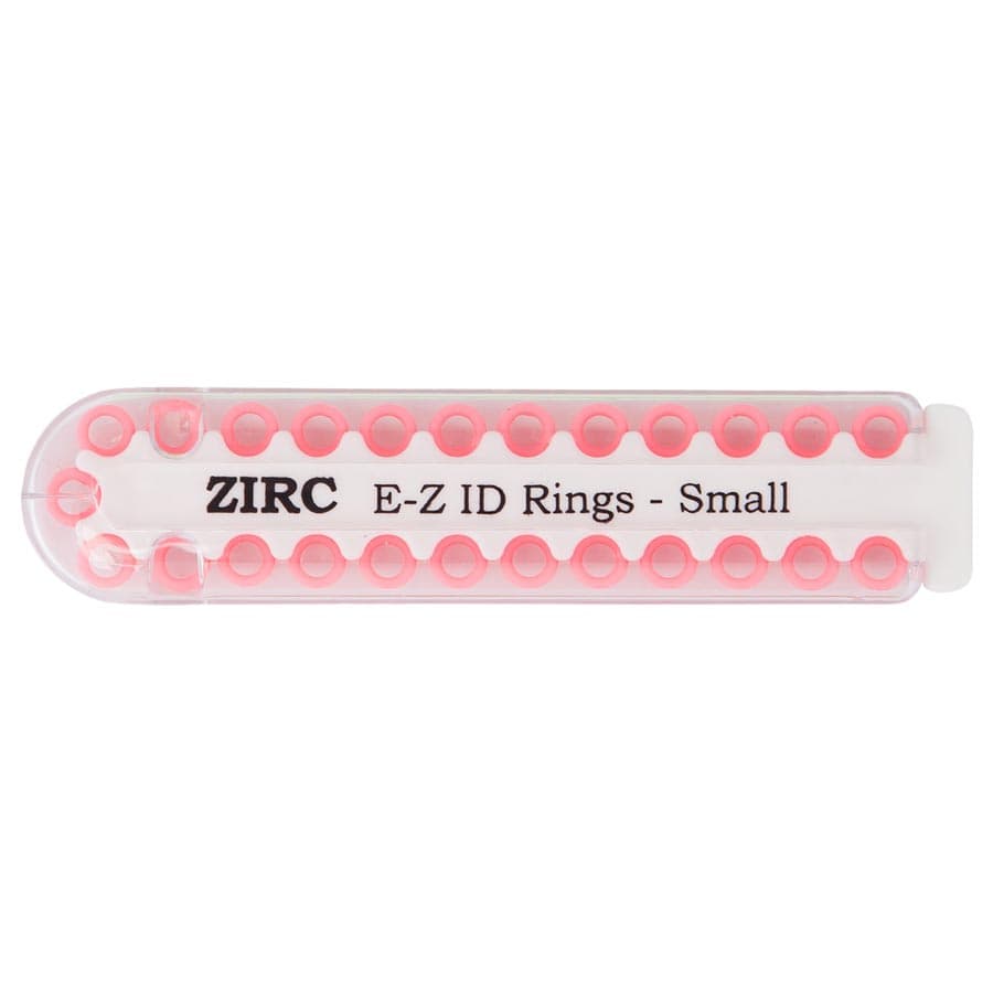 Zirc E-Z ID Instrument Rings, Large, 1/4", Neon Pink, 25/Pk, 70Z200S thumbnail 5