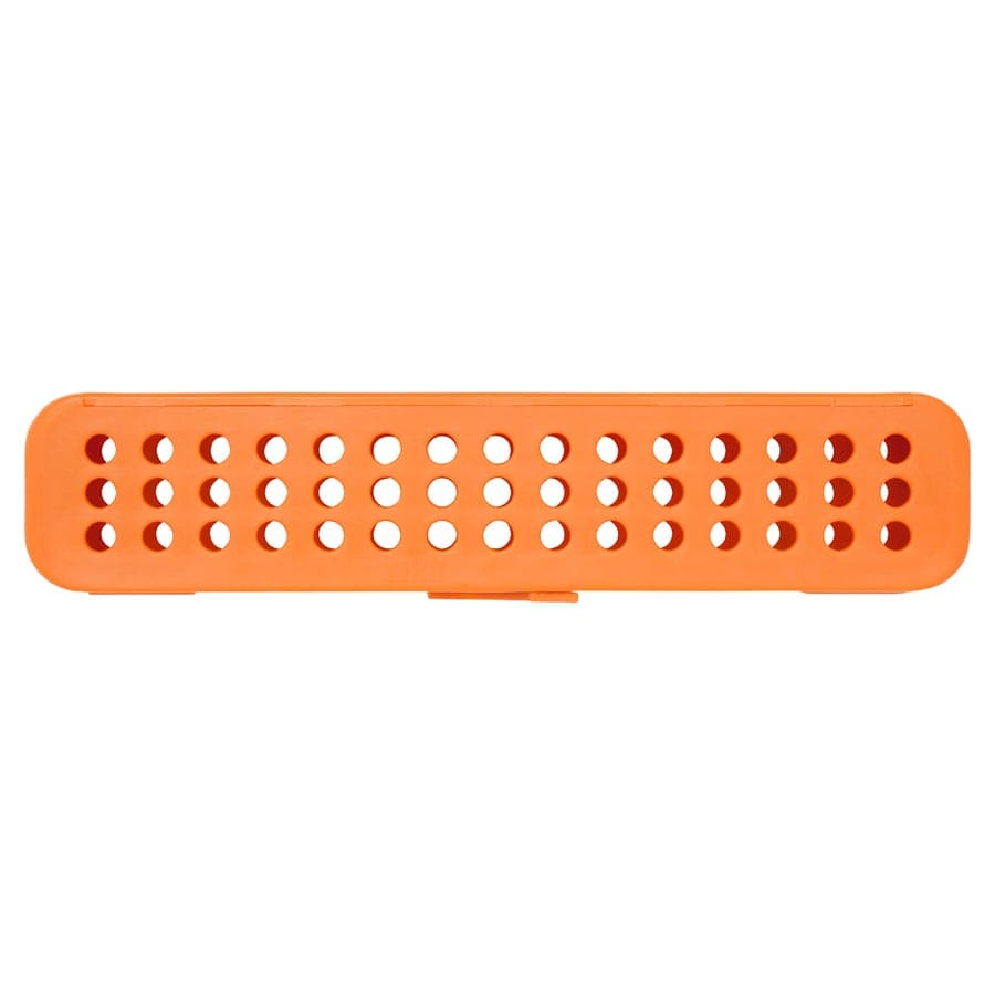 Zirc Compact Steri-Container, Neon Orange, 7-1/8" x 1-1/2" x 1-1/2", Holds 8-12 Instruments, 50Z905Q thumbnail 3