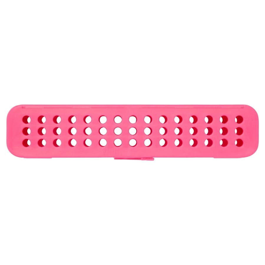 Zirc Compact Steri-Container, Neon Pink, 7-1/8" x 1-1/2" x 1-1/2", Holds 8-12 Instruments, 50Z905S thumbnail 4