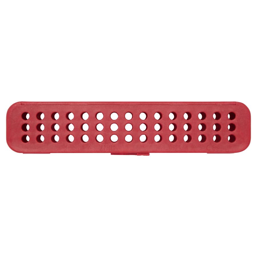 Zirc Steri-Container Compact, Red, 7-1/8" x 1-1/2" x 1-1/2", Holds 8-12 Instruments, 50Z905-M thumbnail 3