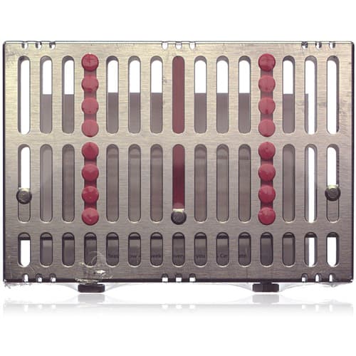 Hu-Friedy IMS Signature Series Cassette, 8-Instrument, Small, Red, 5.5" x 8" x 1.25", IM5080, 1/Pk thumbnail 6