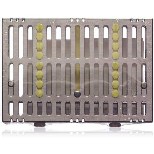 Hu-Friedy IMS Signature Series Small Instrument Cassette, 8-Instrument with Accessory Area, Yellow, 5.5" x 8" x 1.25", IM5085 thumbnail 4