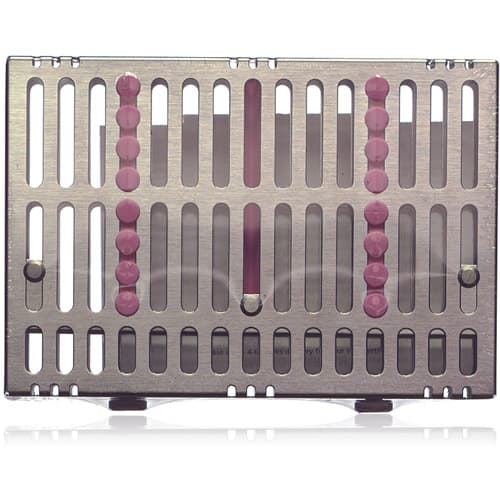 Hu-Friedy IMS Signature Series Small Instrument Cassette, 8-Instrument with Accessory Area, Purple, 5.5" x 8" x 1.25", 1/Pk, IM5086 thumbnail 6