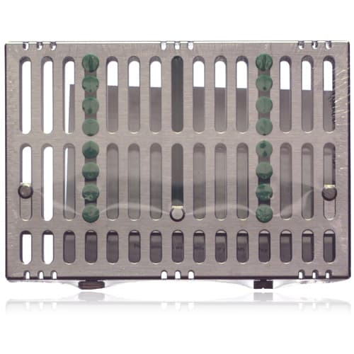Hu-Friedy IMS Signature Series Small 8-Instrument Cassette with Accessory Area, Green, 5.5" x 8" x 1.25", IM5089 thumbnail 4