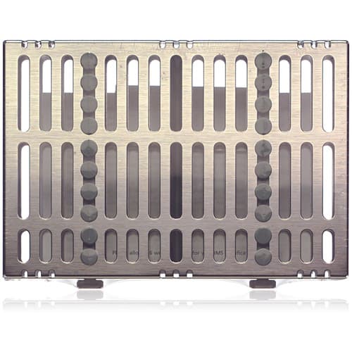 Hu-Friedy IMS Signature Series Instrument Cassette, Small, 10-Instrument, Gray, Stainless Steel, 5.5" x 8" x 1.25", IM5101 thumbnail 5