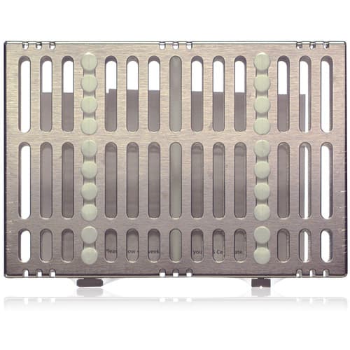 Hu-Friedy IMS Signature Series Instrument Cassette, Small, 10-Instrument, White, Stainless Steel, 5.5" x 8" x 1.25", IM5102 thumbnail 4