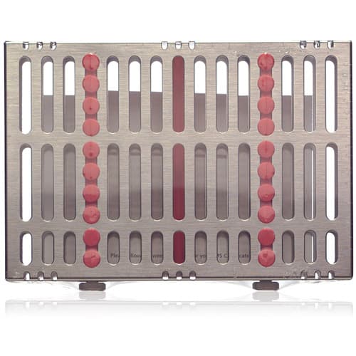 Hu-Friedy IMS Signature Series Small Instrument Cassette, 10-Instrument Capacity, Orange, 5.5" x 8" x 1.25", IM5103 thumbnail 4