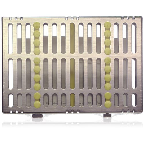 Hu-Friedy IMS Signature Series Instrument Cassette, 10-Instrument, Small, Yellow, 5.5" x 8" x 1.25", IM5105, 1/Pk thumbnail 4