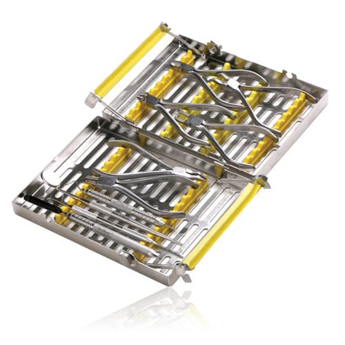Hu-Friedy IMS Signature Series Double-Decker Large Orthodontic Cassette, Yellow, 20-Instrument, IM5205-OR thumbnail 2