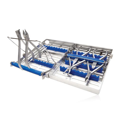 Hu-Friedy IMS Signature Series Double-Decker Orthodontic Instrument Cassette, 20-Instrument, Large, Blue, IM5208-OR thumbnail 2