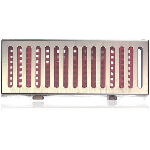 Hu-Friedy IMS Signature Series Handpiece Cassette, Red, Large, 3" x 8" x 1.25", Holds 3 High-Speed Handpieces or 5 Ultrasonic Inserts, IM60H0 thumbnail 4