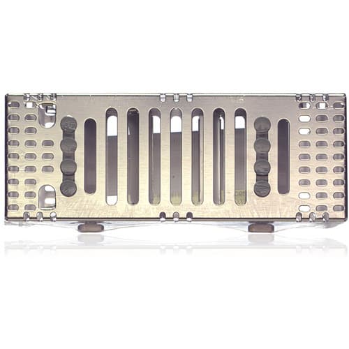 Hu-Friedy IMS Signature Series Double-Decker Cassette, 8-Instrument Capacity, Gray, 3" x 8" x 1.5", IM9081 thumbnail 3