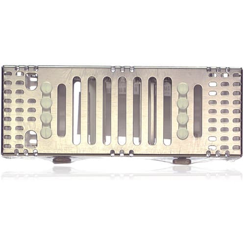 Hu-Friedy IMS Signature Series Double-Decker Cassette, 8-Instrument Capacity, 3" x 8" x 1.5", White, IM9082 thumbnail 3
