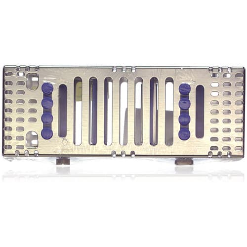 Hu-Friedy IMS Signature Series Double-Decker Cassette, 8-Instrument Capacity, 3" x 8" x 1.5", Blue, IM9088 thumbnail 4