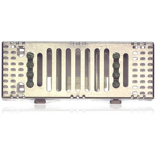 Hu-Friedy IMS Signature Series Double-Decker Cassette, 8-Instrument Capacity, Green, 3" x 8" x 1.5", IM9089 thumbnail 3