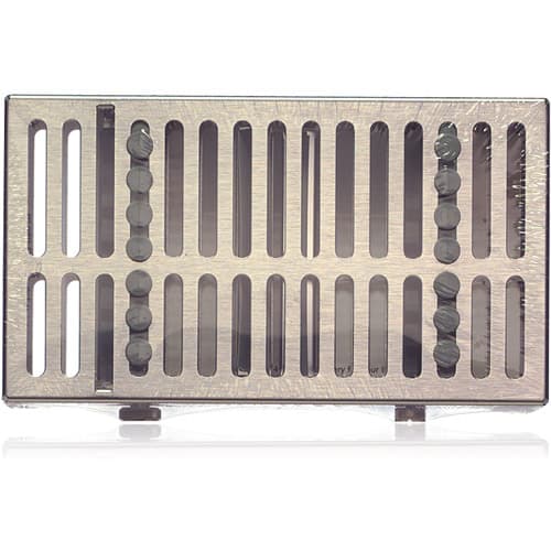 Hu-Friedy IMS Signature Series Double-Decker Cassette, 14-Instrument, Two-Tier, Gray, 4.5" x 8" x 1.5", IM9141, 1/Pk thumbnail 5
