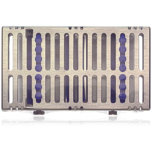 Hu-Friedy IMS Signature Series Double-Decker Cassette, 14-Instrument, Two-Tier, Blue, 4.5" x 8" x 1.5", IM9148, 1/Pk thumbnail 6