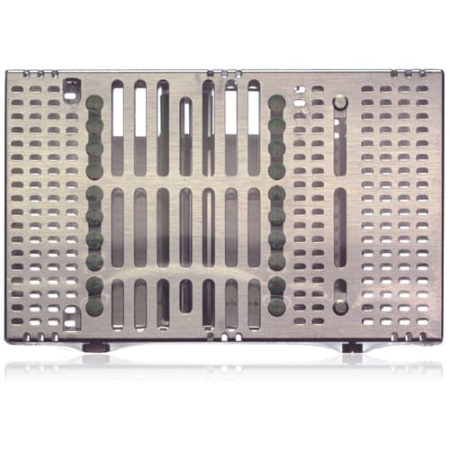 Hu-Friedy IMS Signature Series Double-Decker Cassette, 20 Instrument Capacity, 6" x 9.7" x 1.5", Green, IM9209 thumbnail 3