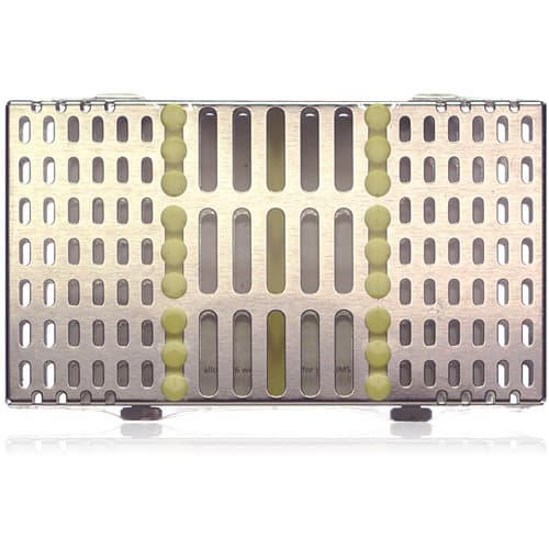 Hu-Friedy IMS Signature Series Space Saver Seven Cassette, 7 Instrument Capacity, 4.5" x 8" x 1", Yellow, IMSS75 thumbnail 3
